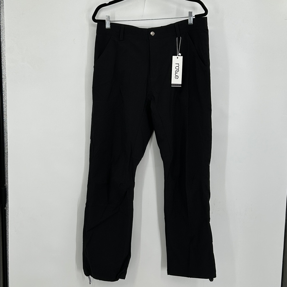 NONWE Pants Black NWT Size XL Drawstring Hem